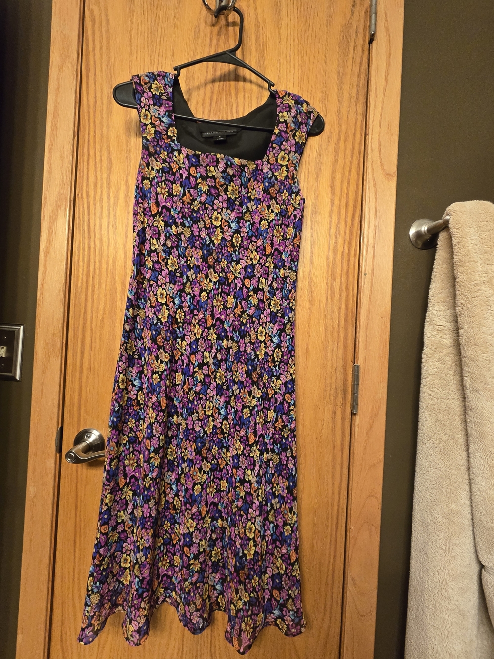 Jones New York Purple Floral Maxi Dress